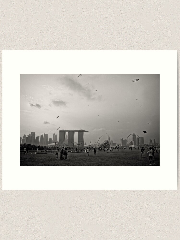 Alternate view of Day of the Kites - Singapore Art Print