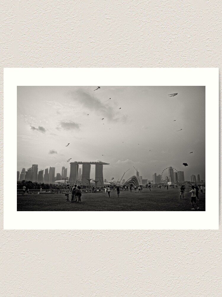 Alternate view of Day of the Kites - Singapore Art Print