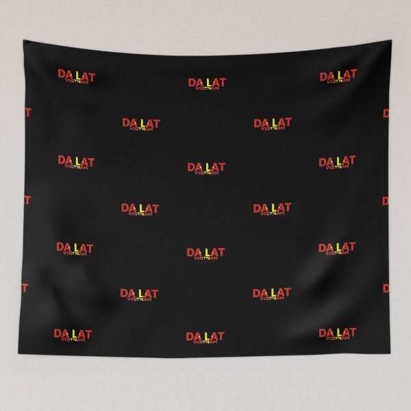 Item preview, Da Lat with Vietnam Flag Background designed and sold by agsduy.