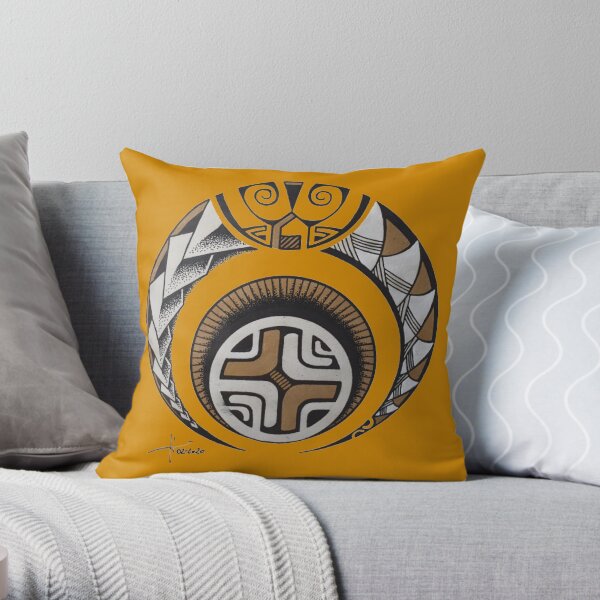 Polynésie tatoo art 1 Throw Pillow