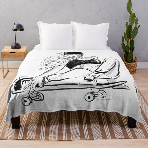 Item preview, Skateboard Girl Drawing designed and sold by Ryan Biddle.