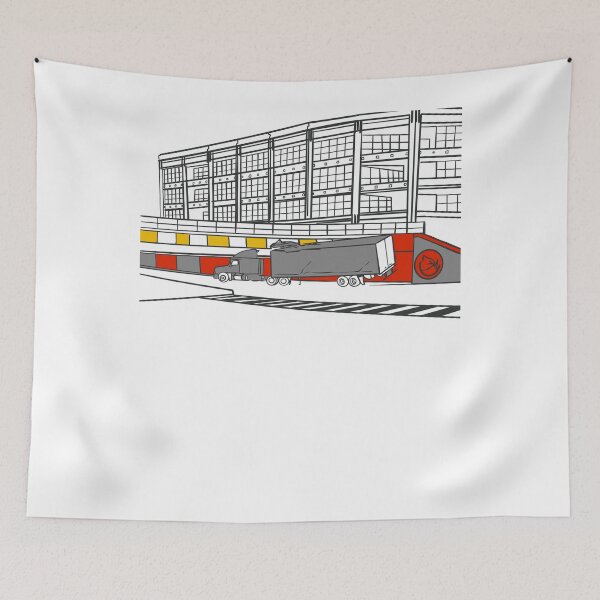 Item preview, Another one bites the Truss, truck hitting a bridge on a college campus designed and sold by Designwebjae.