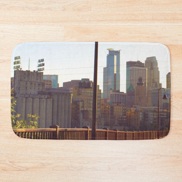 Item preview, Minneapolis Minnesota Skyline at the Stone Arch Bridge designed and sold by anthonylonder.