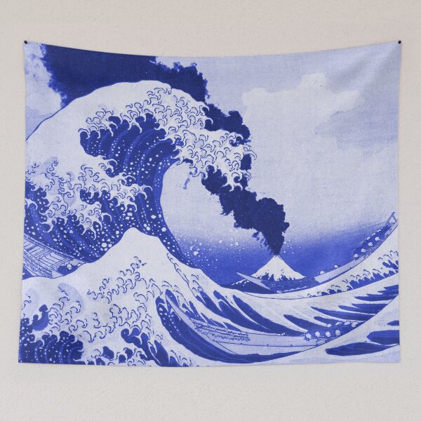 Item preview, The Great Wave Off Kanagawa With Mount Fuji Eruption designed and sold by anthonylonder.