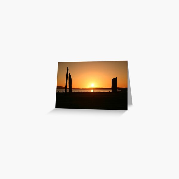 Stenness Sunset Greeting Card
