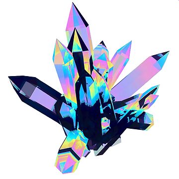 Artwork thumbnail, Violet Holographic Crystals by dinaaaaaah