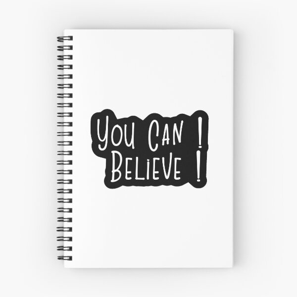 Item preview, You Can! Believe! Black & White designed and sold by Tatu's Brand.