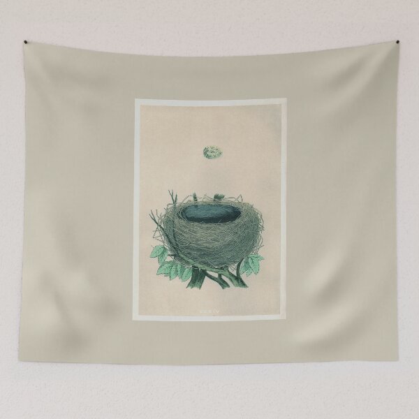 Item preview, Antique Bird Egg and Nest Print  designed and sold by FuzzyHoney.