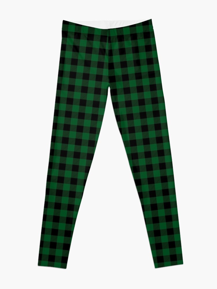 Alternate view of Checked (green) Leggings