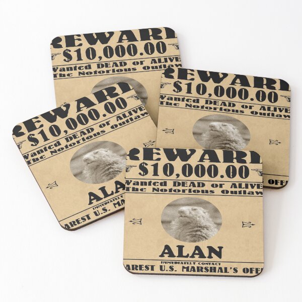 Item preview, Wanted Poster Alan! - Prarie Dog - Walk on the Wild Side designed and sold by Dane Kelly.