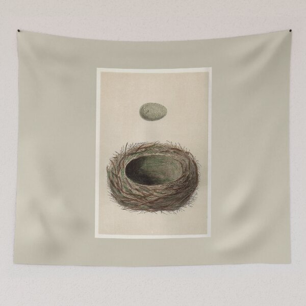 Item preview, Antique Birds Nest & Egg Print designed and sold by FuzzyHoney.