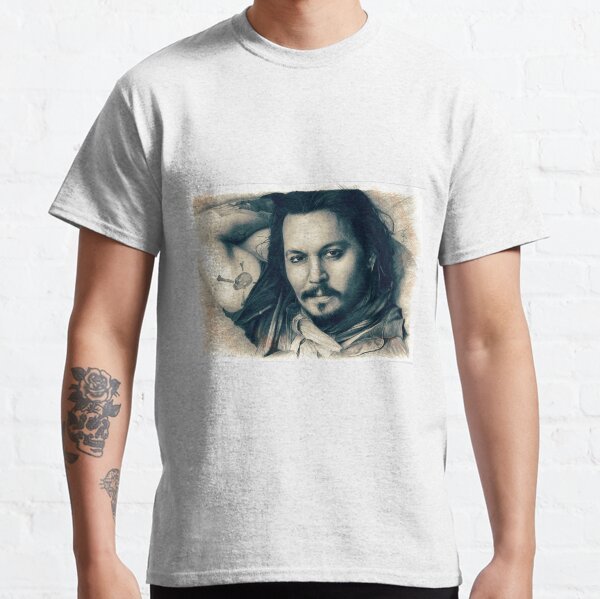 Johnny Depp drawing Classic T-Shirt