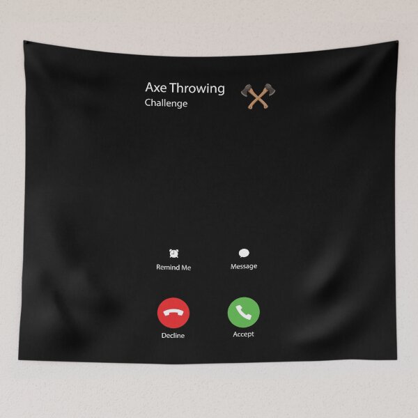 Item preview, Axe Throwing Challenge Calling Dark designed and sold by funnierthanthou.