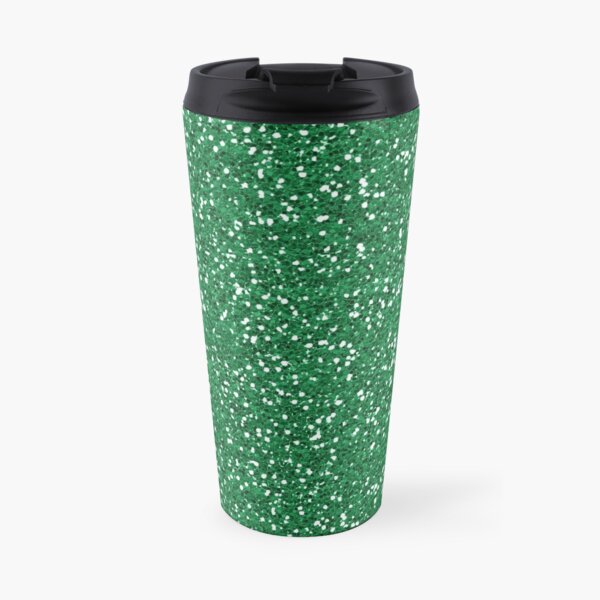 Green Glitter Travel Mug