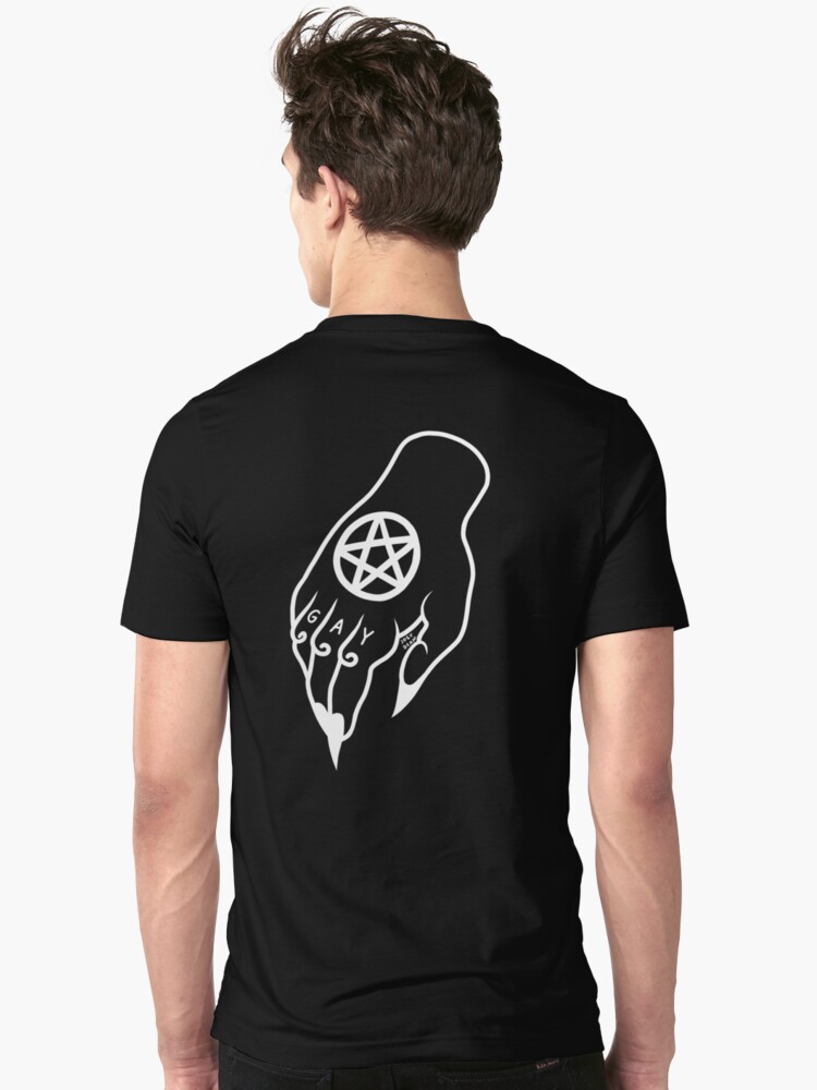 Alternate view of The Devil Is Gay Slim Fit T-Shirt