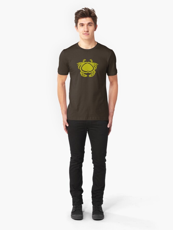 Alternate view of Indiginous Aboriginal Crab Slim Fit T-Shirt
