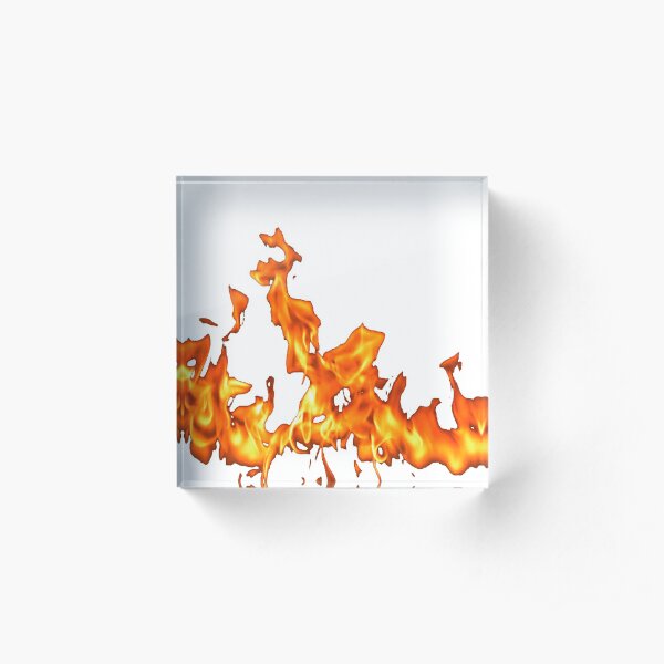 #Flame, #Forks of flame, #Spurts of flame, #fire, light, flames Acrylic Block