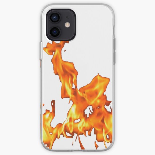#Flame, #Forks of flame, #Spurts of flame, #fire, light, flames iPhone Soft Case