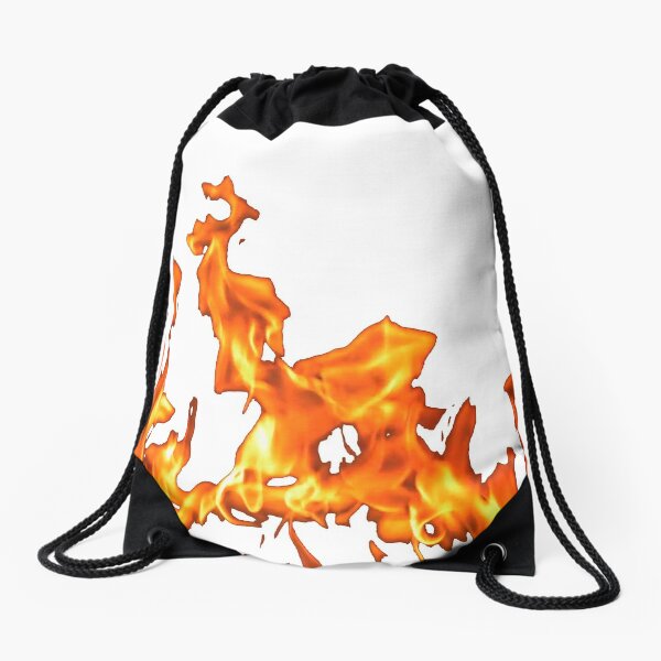 #Flame, #Forks of flame, #Spurts of flame, #fire, light, flames Drawstring Bag