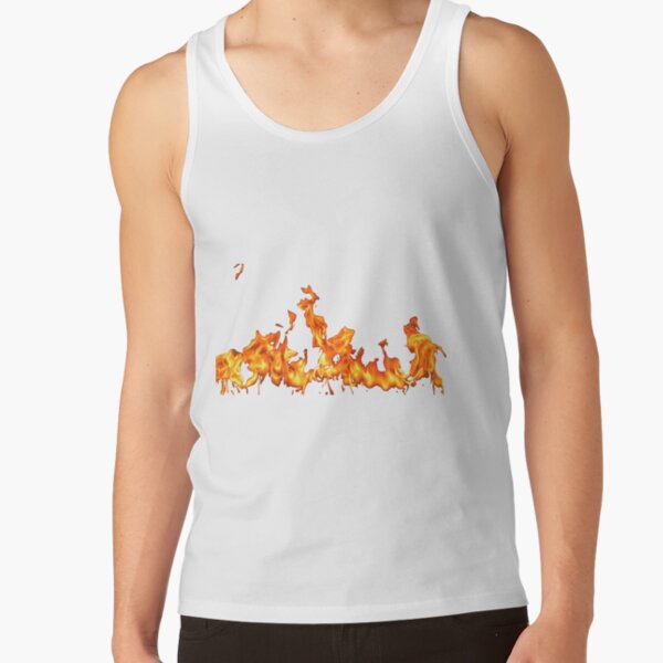 #Flame, #Forks of flame, #Spurts of flame, #fire, light, flames Tank Top