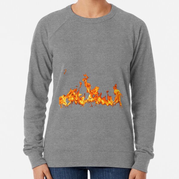 #Flame, #Forks of flame, #Spurts of flame, #fire, light, flames Lightweight Sweatshirt