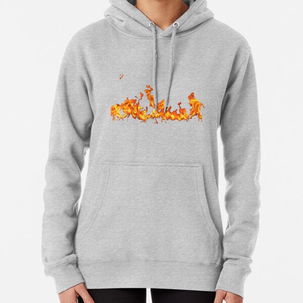 #Flame, #Forks of flame, #Spurts of flame, #fire, light, flames Pullover Hoodie