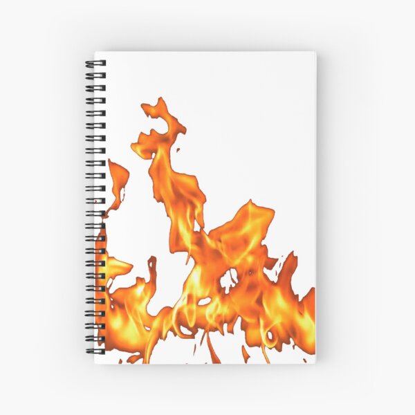 #Flame, #Forks of flame, #Spurts of flame, #fire, light, flames Spiral Notebook