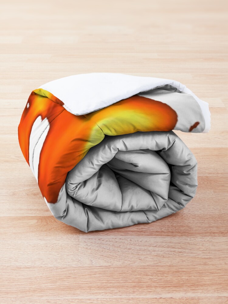 Alternate view of #Flame, #Forks of flame, #Spurts of flame, #fire, light, flames Comforter