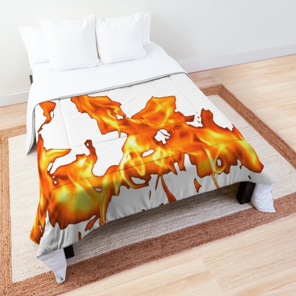 #Flame, #Forks of flame, #Spurts of flame, #fire, light, flames Comforter