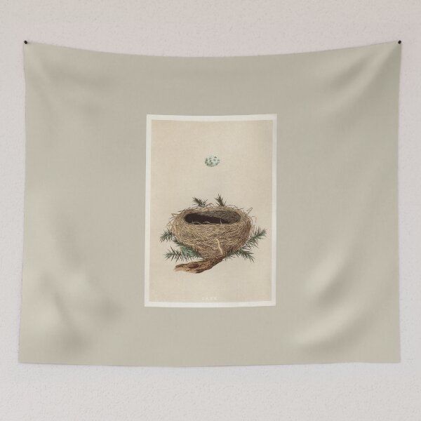 Item preview, Antique Bird's Nest and Egg Print designed and sold by FuzzyHoney.