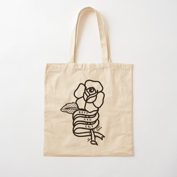 Boys Can Cry Cotton Tote Bag