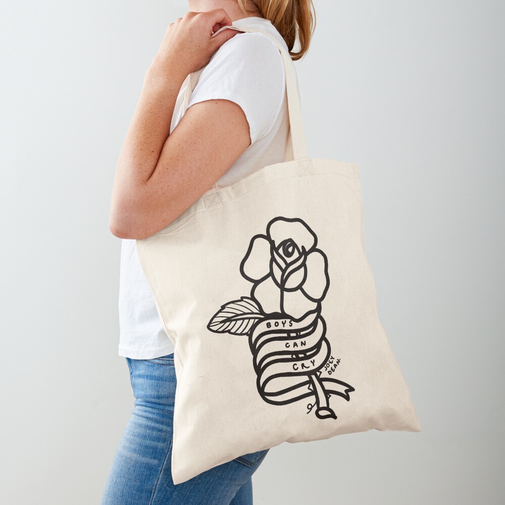 Boys Can Cry Tote Bag