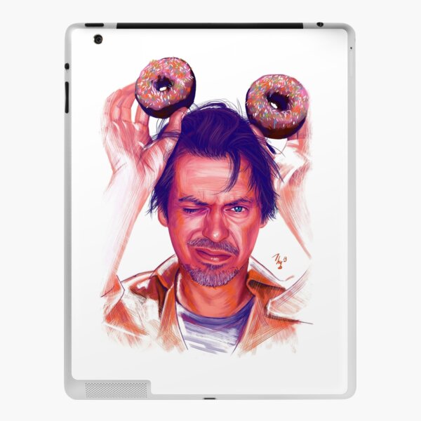 Steve Buscemi and donuts digital painting