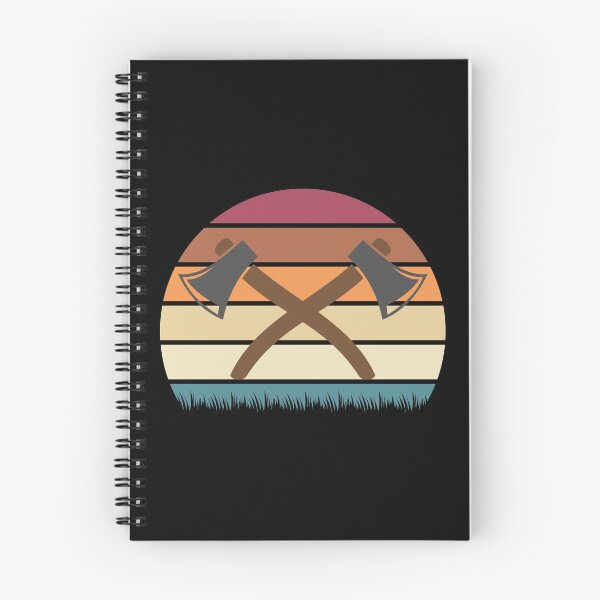 Item preview, Axe Throwing Retro Sunset Dark designed and sold by funnierthanthou.