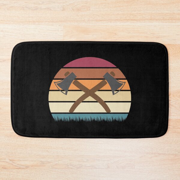 Item preview, Axe Throwing Retro Sunset Dark designed and sold by funnierthanthou.