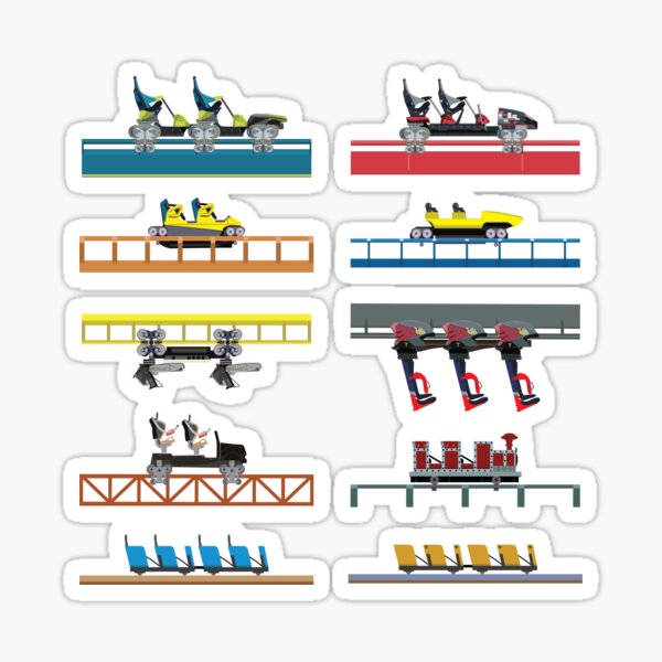 Carowinds Coaster Car Design Sticker