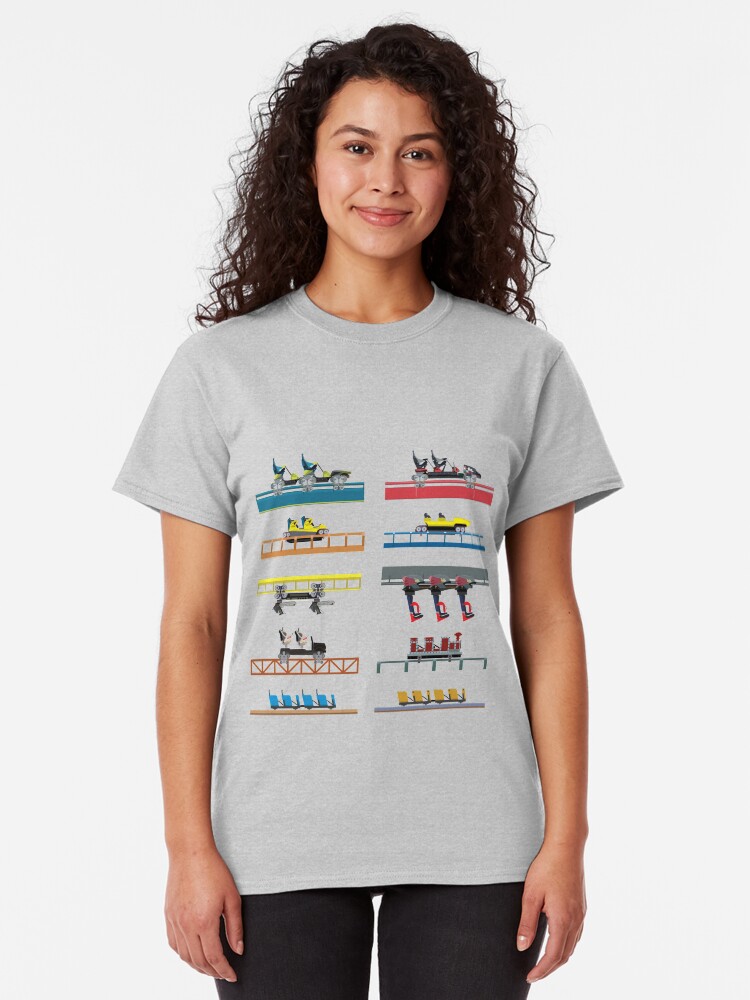 Alternate view of Carowinds Coaster Car Design Classic T-Shirt