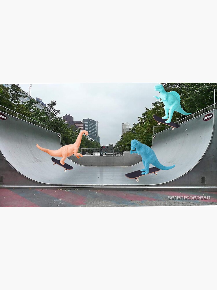 "Dinosaur Skatepark" Sticker by Redbubble