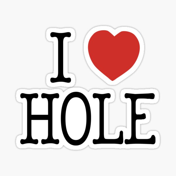 I heart HOLE | Dorohedoro tee Sticker