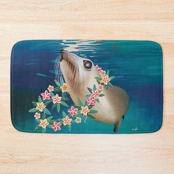 Item preview, Aloha Sea Lion with Frangipani Lei designed and sold by Karin Taylor.