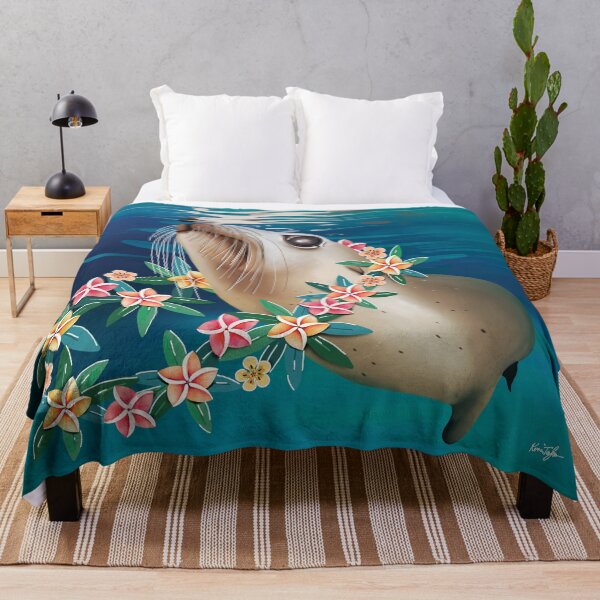 Item preview, Aloha Sea Lion with Frangipani Lei designed and sold by Karin Taylor.