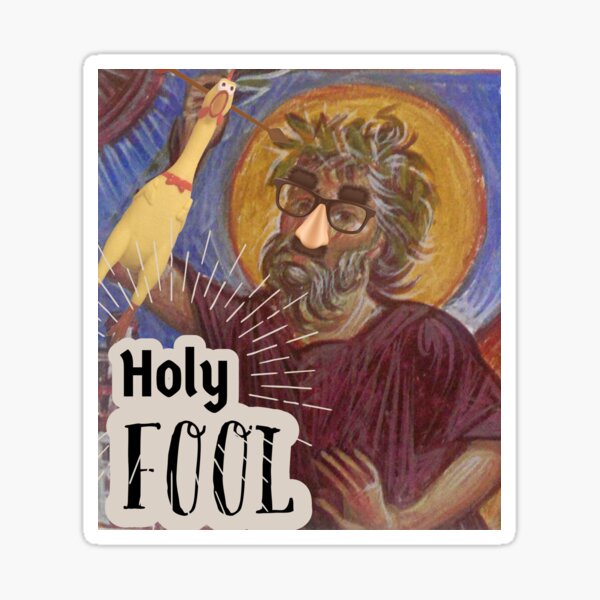 "St. Simeon Holy Fool" Sticker for Sale by SimeonTheFool Redbubble