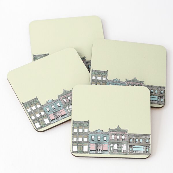 Item preview, Painted Lady Townscape designed and sold by LochNestFarm.