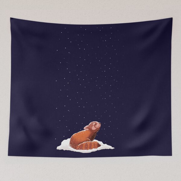 Item preview, Red Panda Sitting in the Snow designed and sold by Blenderbeetle.