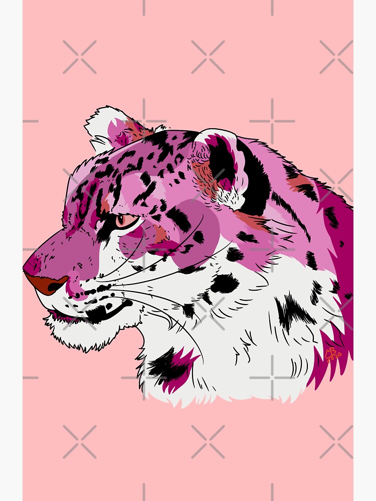 Lesbian Pride Snow Leopard Sticker By Insomniacsharky Redbubble 8042