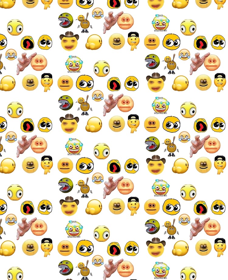 Cursed Emoji Pack Art Board Print for Sale by 45seals