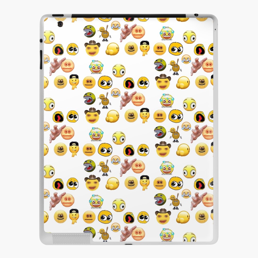 Cursed emoji funny emojis pack | iPad Case & Skin