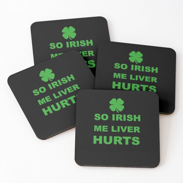 Item preview, So Irish Me Liver Hurts Funny Meme Clover Shamrock St. Patrick's Day designed and sold by Draculaura2009.