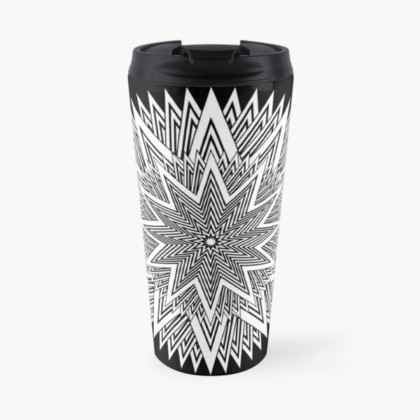 Monochrome Mandala Travel Mug