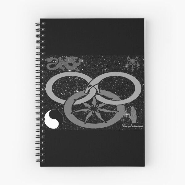 Item preview, Wheel of Time - Tel'aran'rhiod and symbols - black and white designed and sold by DragonWorks Art Prints.